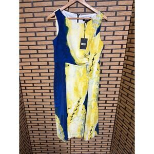 DKNY Blue And Yellow Dress Size‎ 10P